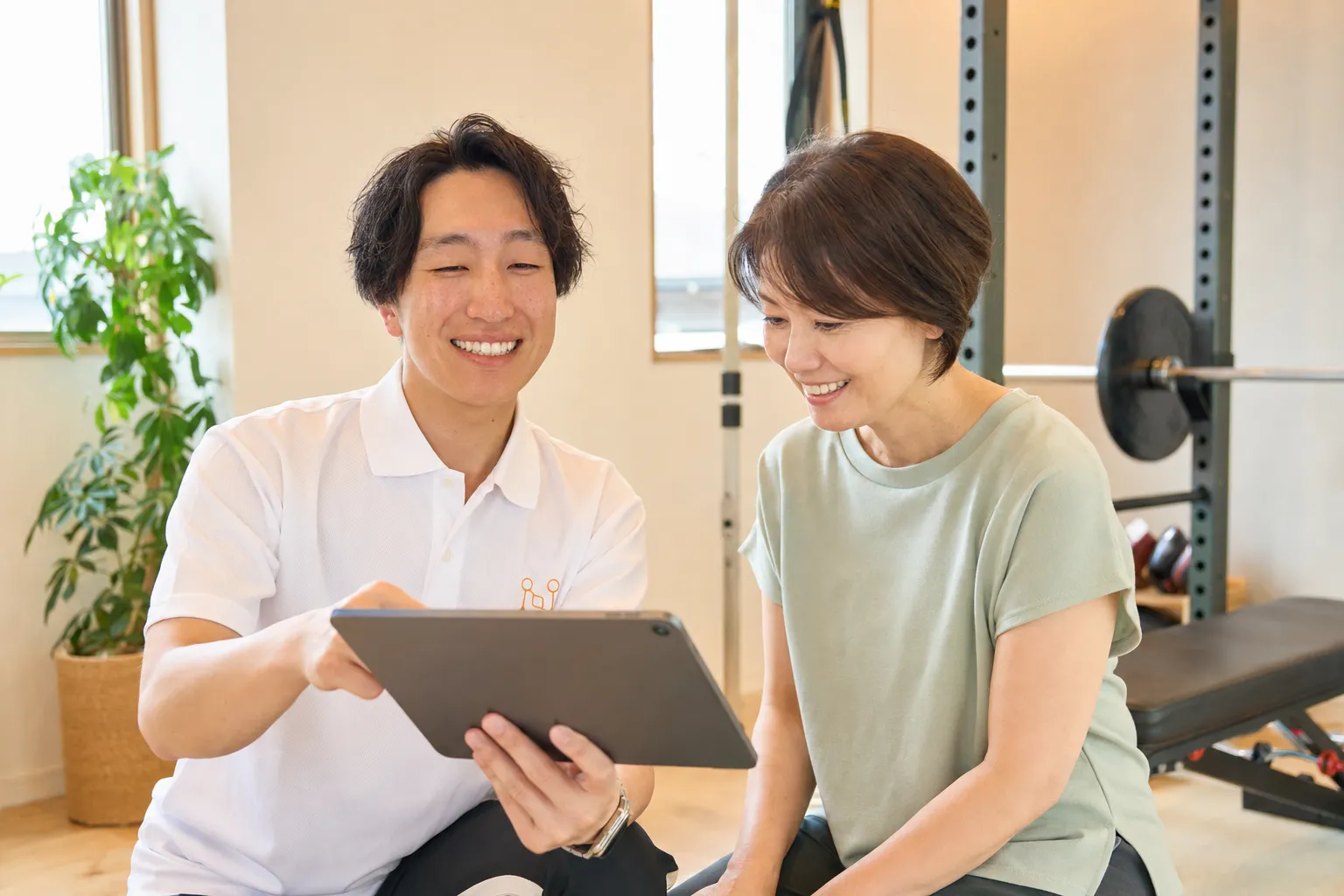 稲村トレーナーと体験を振り返るイメージ